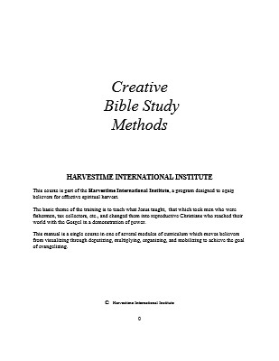 HT Creative Bible Study Methods | Online Bible Institute